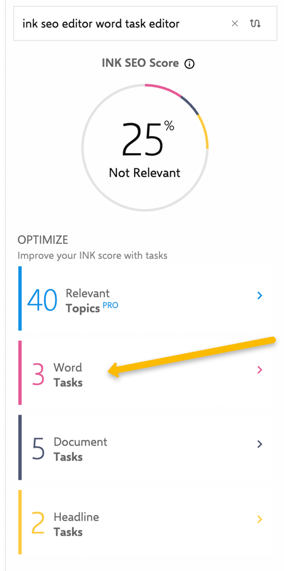 Find the readability score in INK and check your easy to read content.